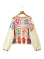 R&B | Häkel Frauen Strickjacke Pullover