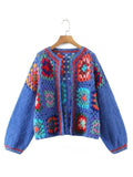 R&B | Häkel Frauen Strickjacke Pullover