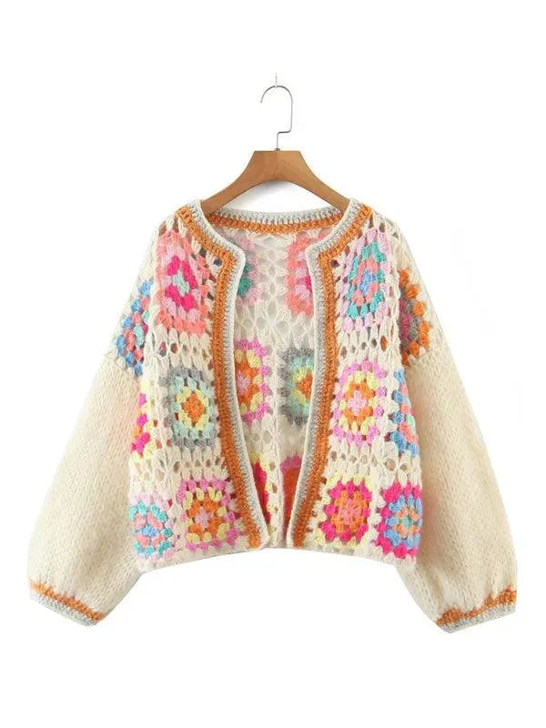 R&B | Häkel Frauen Strickjacke Pullover