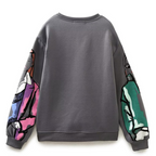 R&B | Loose-Fit Wolle-Druckpullover