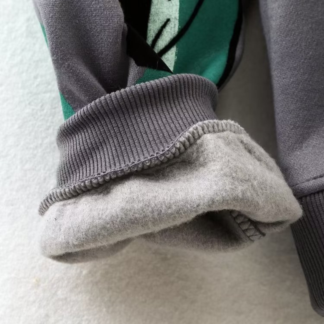 R&B | Loose-Fit Wolle-Druckpullover
