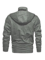 R&B | Lockere Stehkragen Kapuzenjacke für Herren Winter