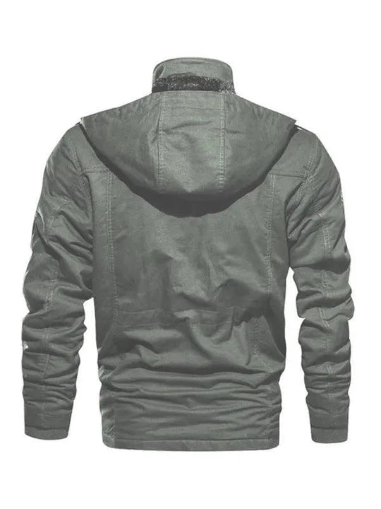 R&B | Lockere Stehkragen Kapuzenjacke für Herren Winter