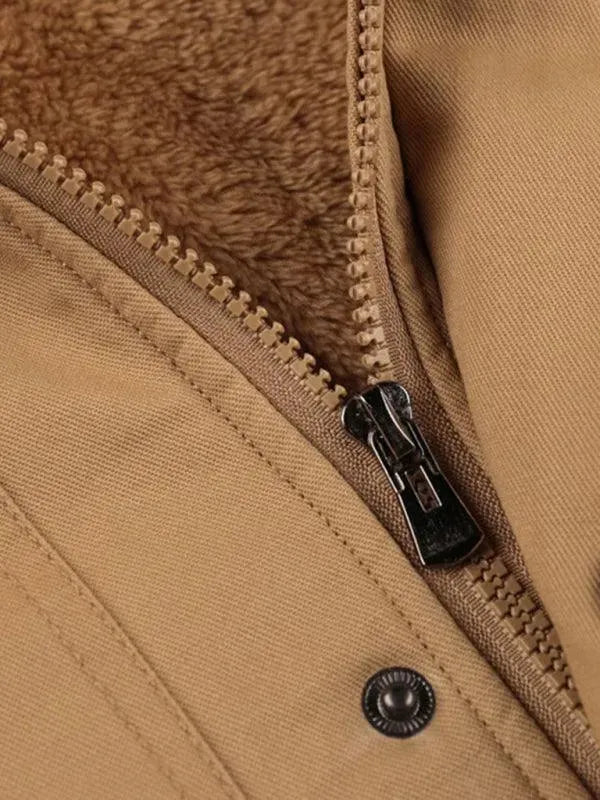 R&B | Lockere Stehkragen Kapuzenjacke für Herren Winter