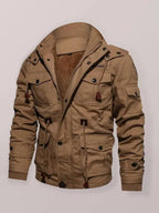R&B | Lockere Stehkragen Kapuzenjacke für Herren Winter