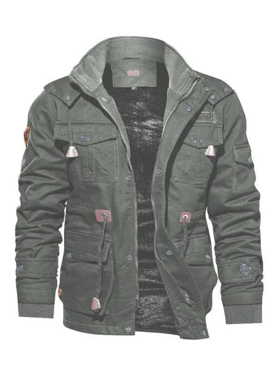 R&B | Lockere Stehkragen Kapuzenjacke für Herren Winter