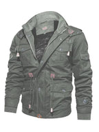 R&B | Lockere Stehkragen Kapuzenjacke für Herren Winter