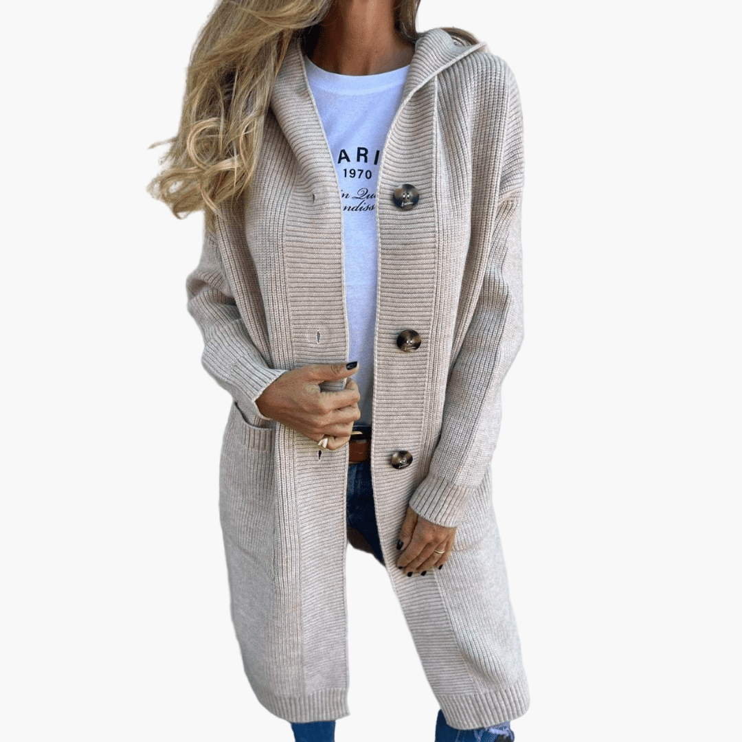R&B | Strickjacke Lang - Modischer Alltags-Cardigan für Büro und Freizeit