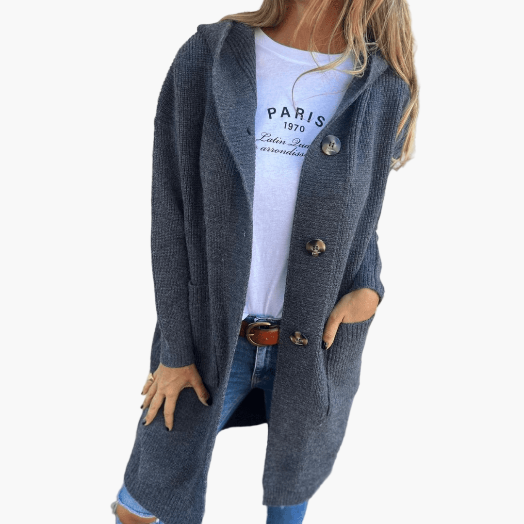 R&B | Strickjacke Lang - Modischer Alltags-Cardigan für Büro und Freizeit