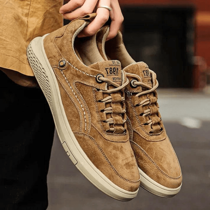 R&B | Herren Sneakers Italienische Wildleder Sneakers Lässig und Komfortabel