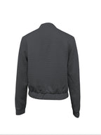 R&B | Lässige Bomberjacke mit Einfarbigem Textur