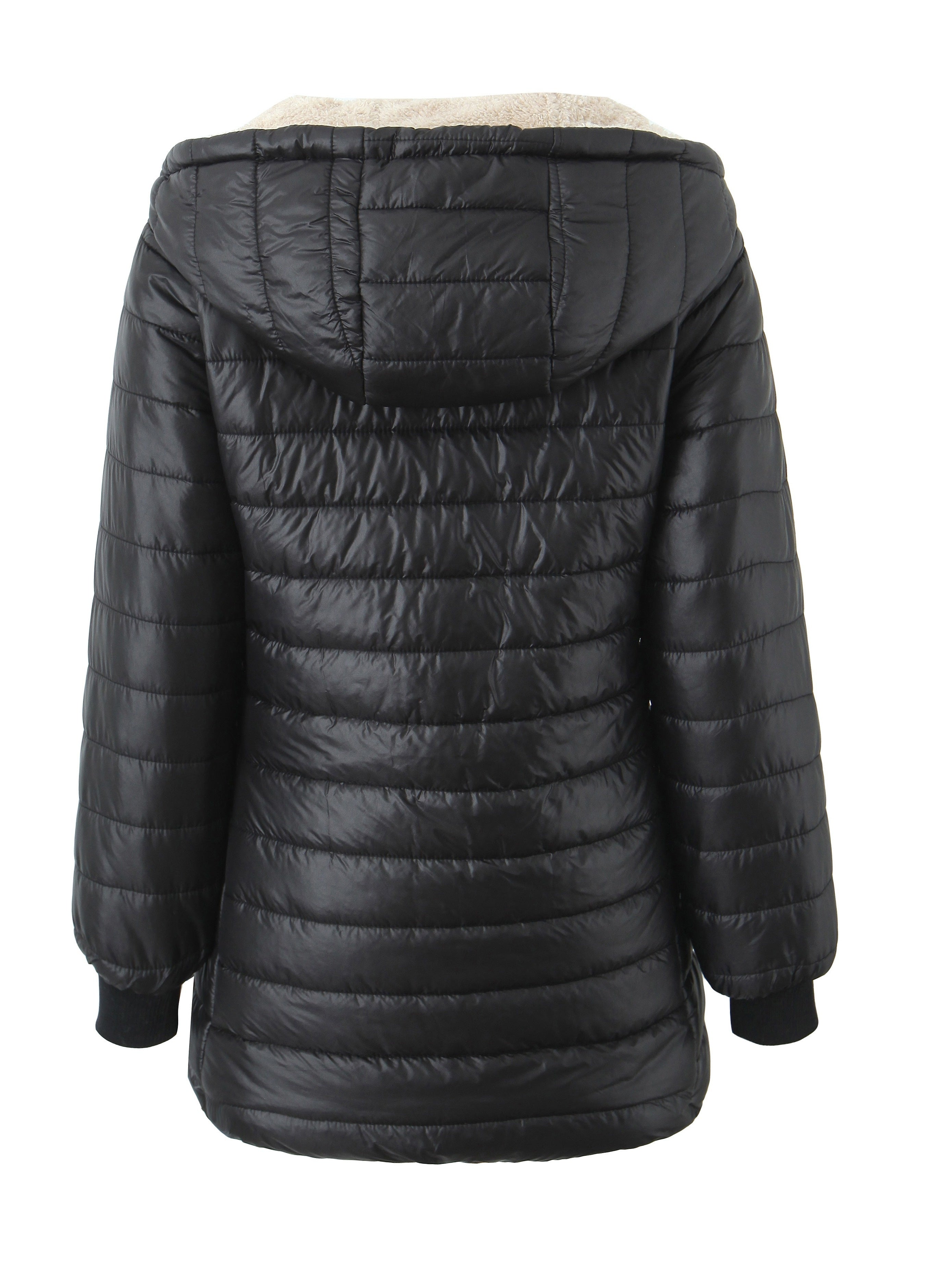 R&B | Gefütterte Damen Kapuzenjacke In Einfarbigem Design