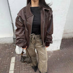 R&B | Übergröße Jacke mit Reißverschluss und Eleganter Optik