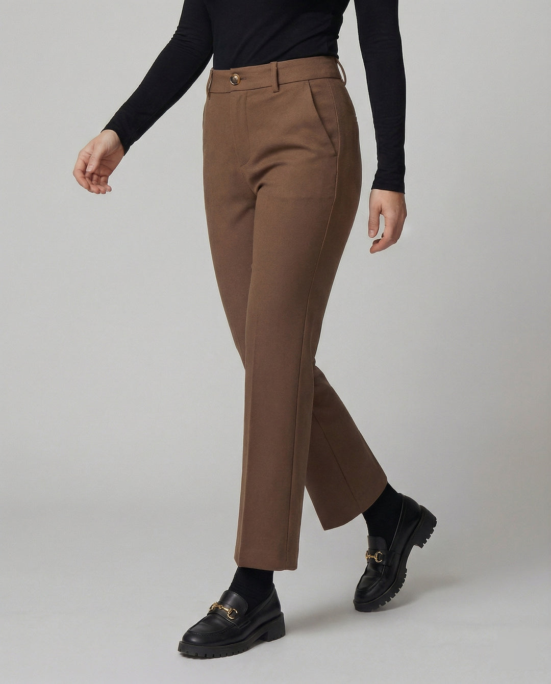 Damen Flared Stoffhose