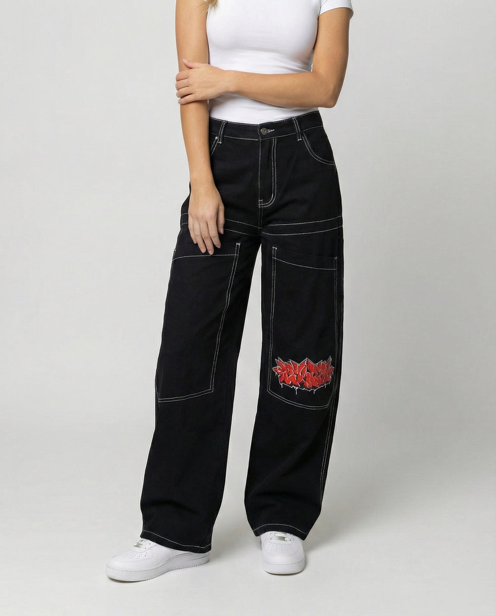 Denim Baggy Jeans mit Weiter Passform & Lässigem Stil | R&B