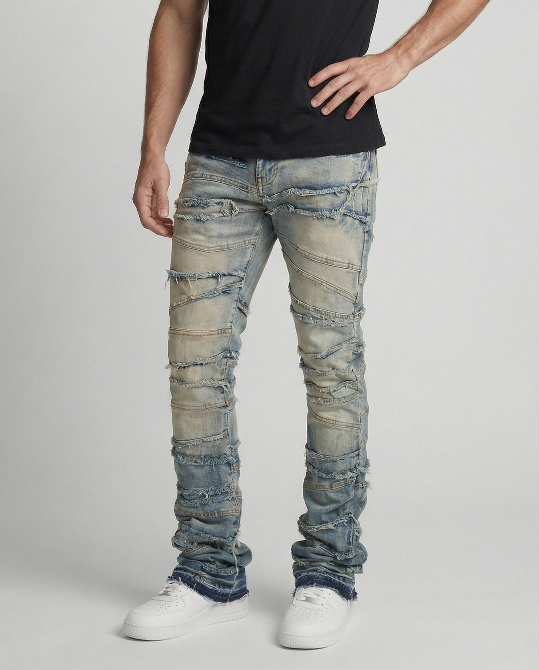 Herren Destroyed Jeans Slim Fit