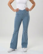 Damen Schlaghose High Waist aus Stretch Denim