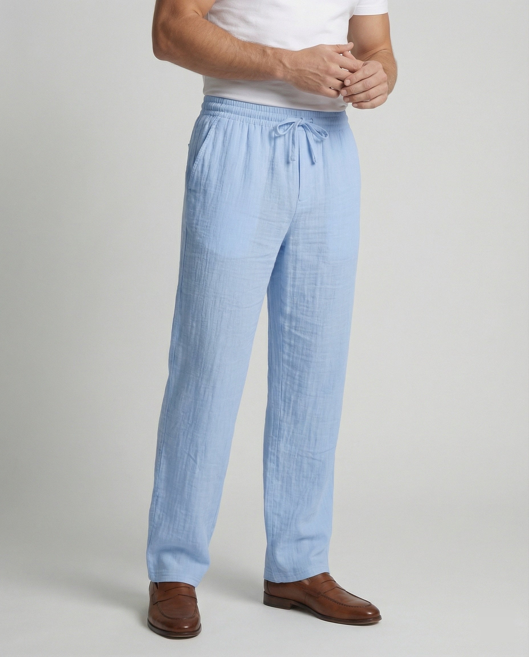 Herren lässige Leinenhose R&B