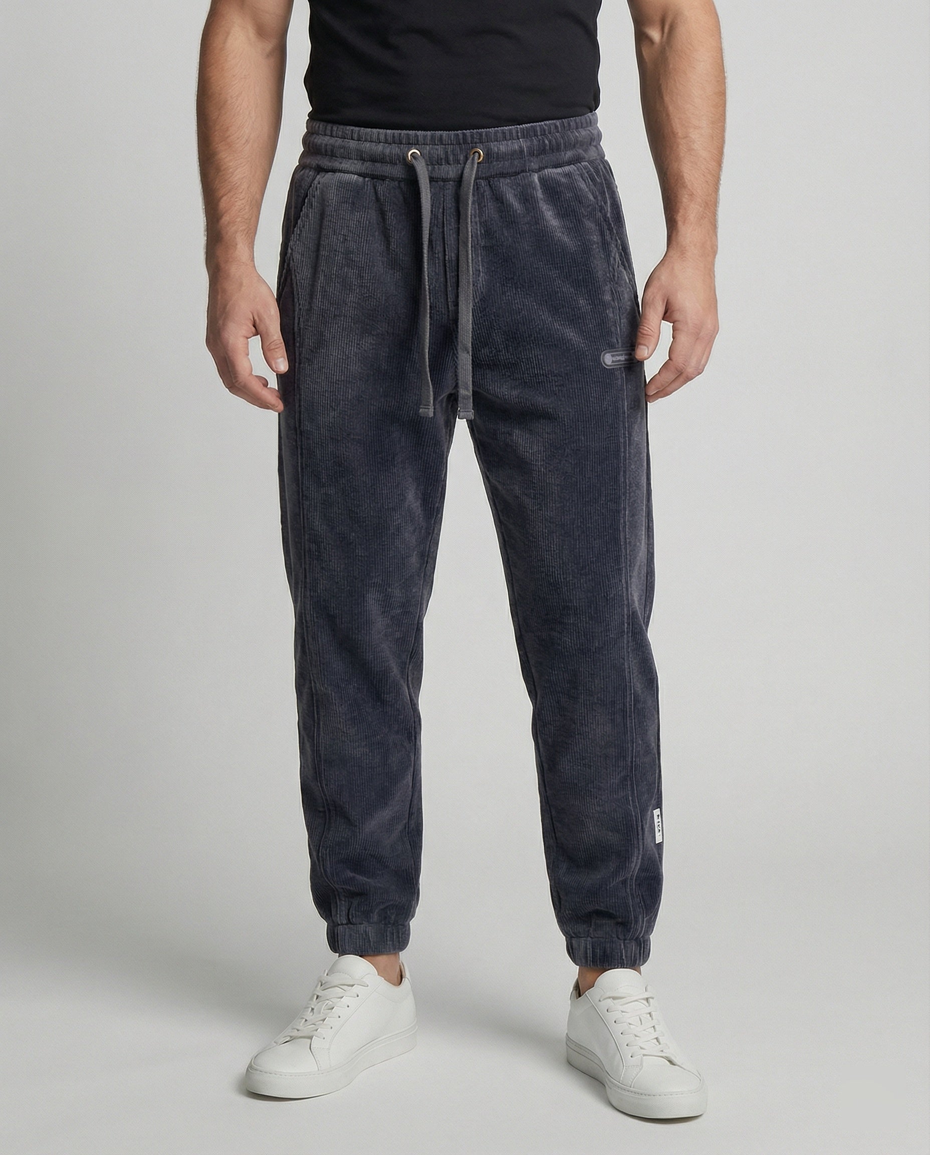 Herren Jogginghose gerippt schmal