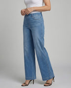 Damen Palazzo Jeans High Waist