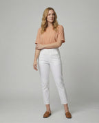 Damen Chino Stoffhose schmal mit hohem Bund