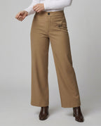Damen Cropped Jeans weit geschnitten