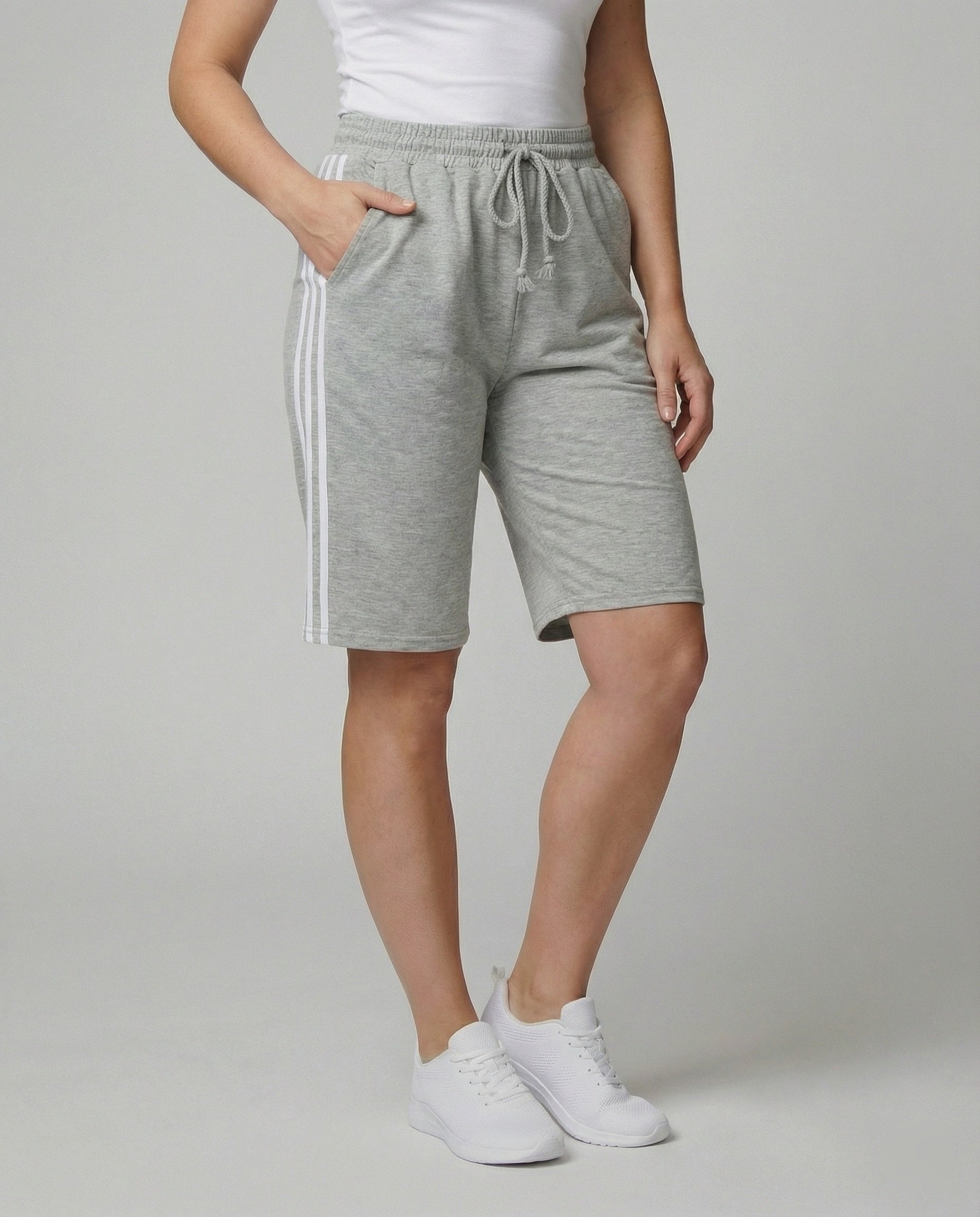 Damen Sportliche Freizeithosen mit seitlichen Streifen R&B