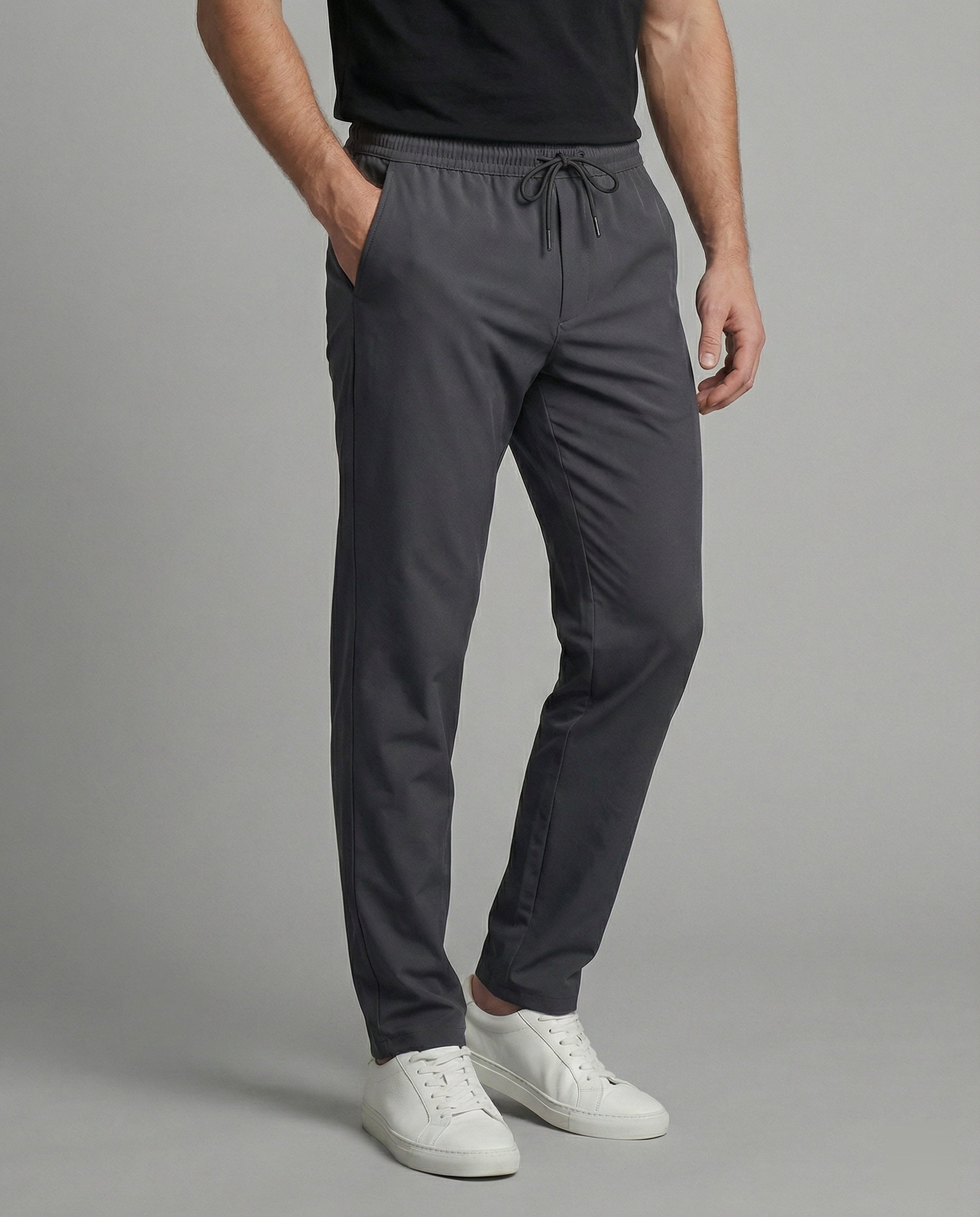 Herren Chinohose elastisch mit Tunnelzug