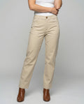 Damen Chino Stoffhose mit elastischem Bund und Seitentaschen