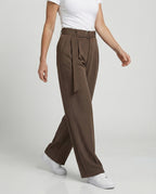 Freizeitkleidung Unisex Bundfaltenhose Weit