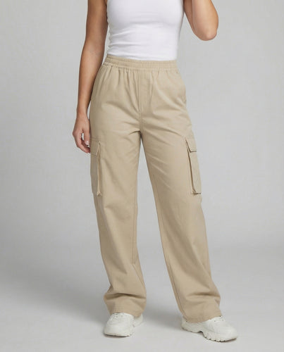 Damen Cargo-Hose mit elastischem Bund und praktischen Seitentaschen R&B