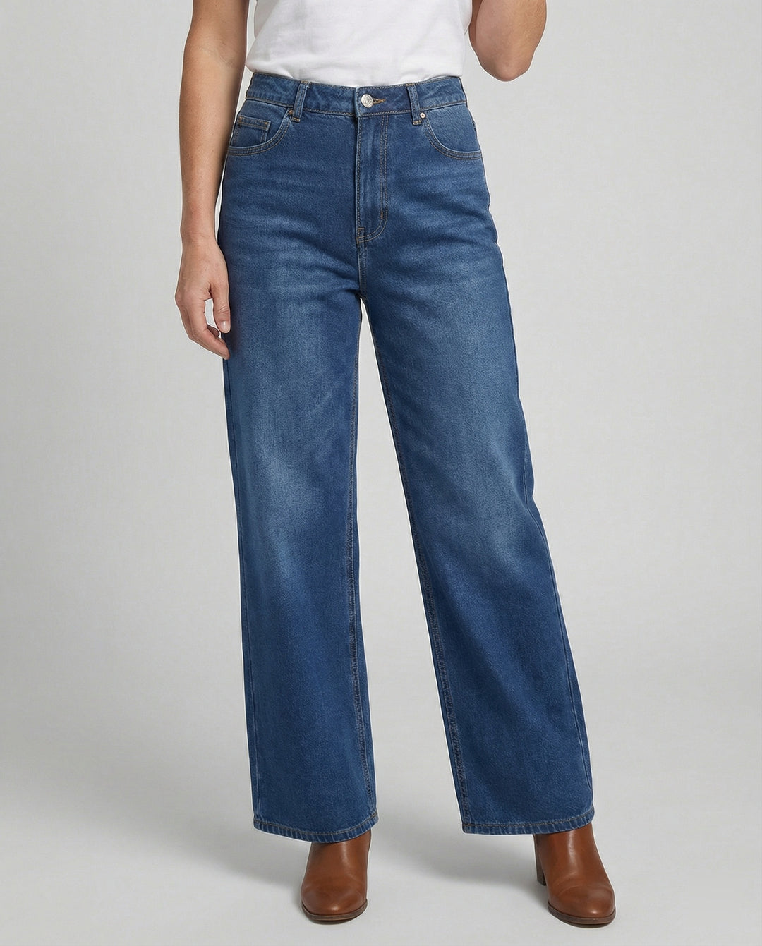 Flared Jeans Damen High Waist