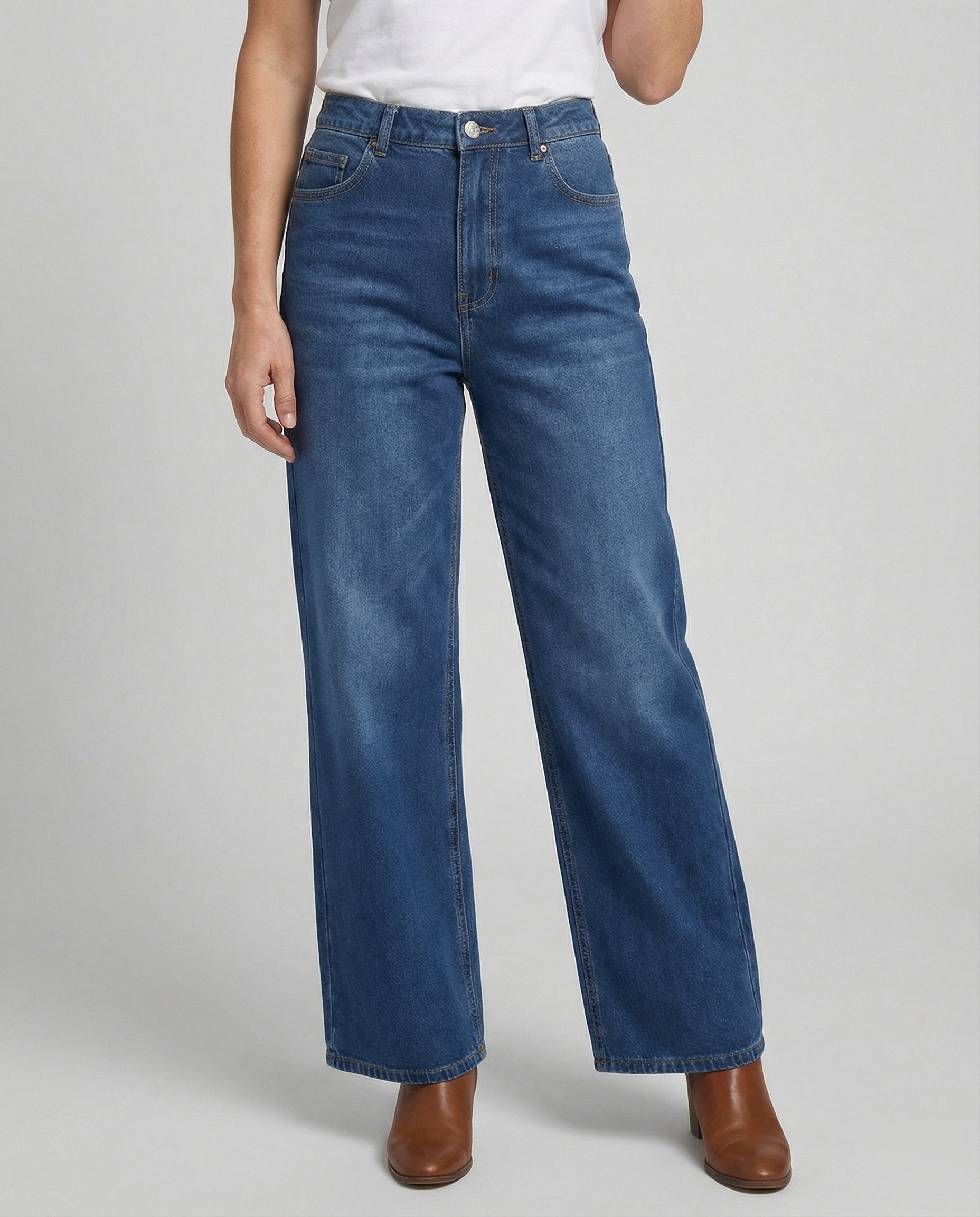 Flared Jeans Damen High Waist