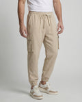 Herren Cargo-Jogginghose mit seitlichen Reißverschlusstaschen und elastischem Bund R&B