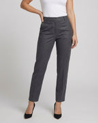 Damen Woll Stoffhose schmal geschnitten mit edlem Design