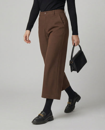 Damen Weite Stoffhose klassisch geschnitten