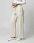 Damen Weite Stoffhose bequem mit elastischem Bund