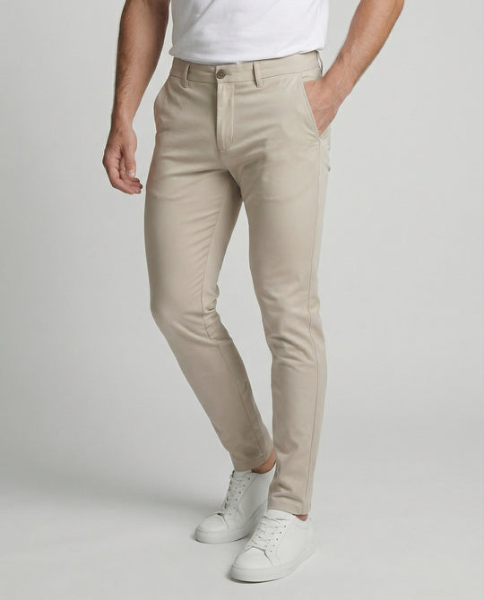 Herren Slim Fit Hose mit Elastikbund