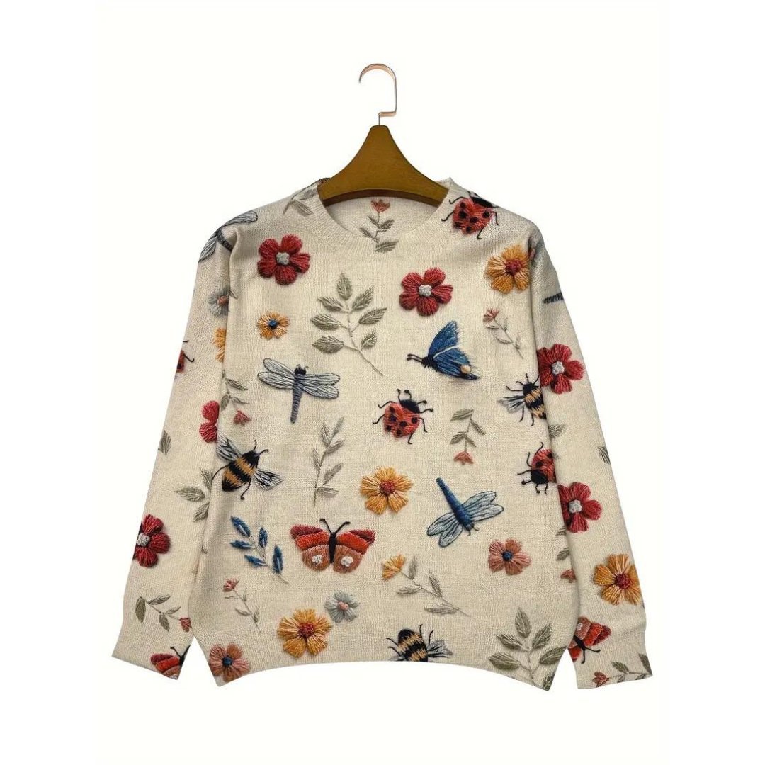R&B | Floral Rollkragenpullover