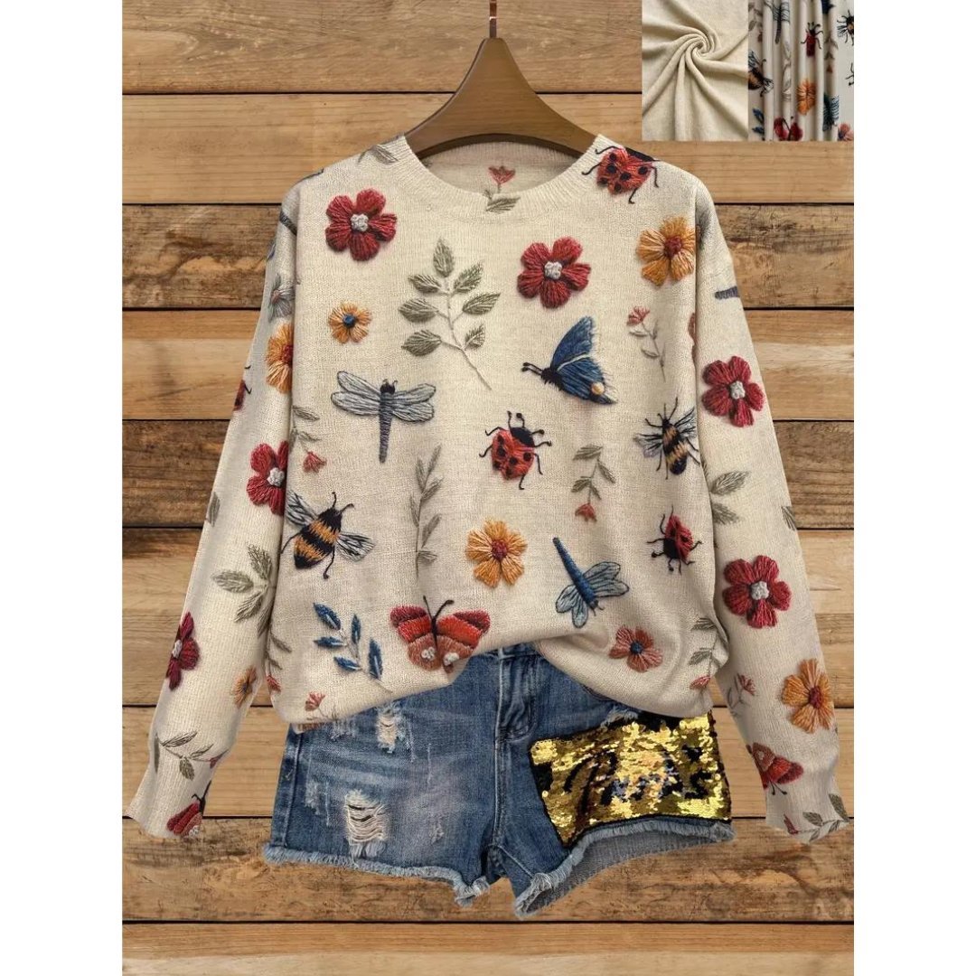 R&B | Floral Rollkragenpullover