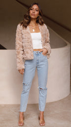 R&B | Luxuriöse Damen-Crop-Jacke