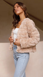 R&B | Luxuriöse Damen-Crop-Jacke