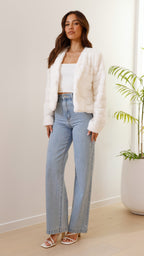 R&B | Luxuriöse Damen-Crop-Jacke