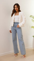 R&B | Luxuriöse Damen-Crop-Jacke