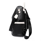 R&B | Luxus Damen Reise Schwarz Rot Weiß Rucksack