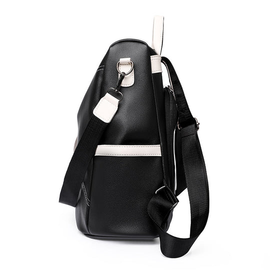 R&B | Luxus Damen Reise Schwarz Rot Weiß Rucksack