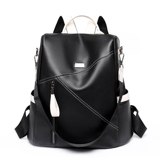 R&B | Luxus Damen Reise Schwarz Rot Weiß Rucksack