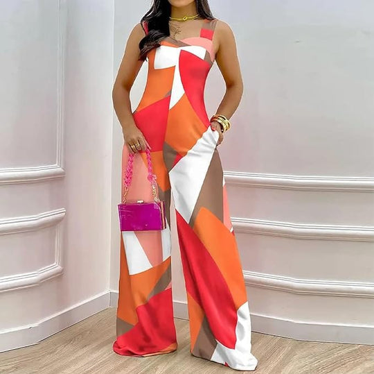 R&B | Bedruckter Modischer Jumpsuit