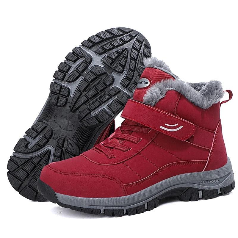 Leichte Frauen Schneestiefel mit Fell R&B