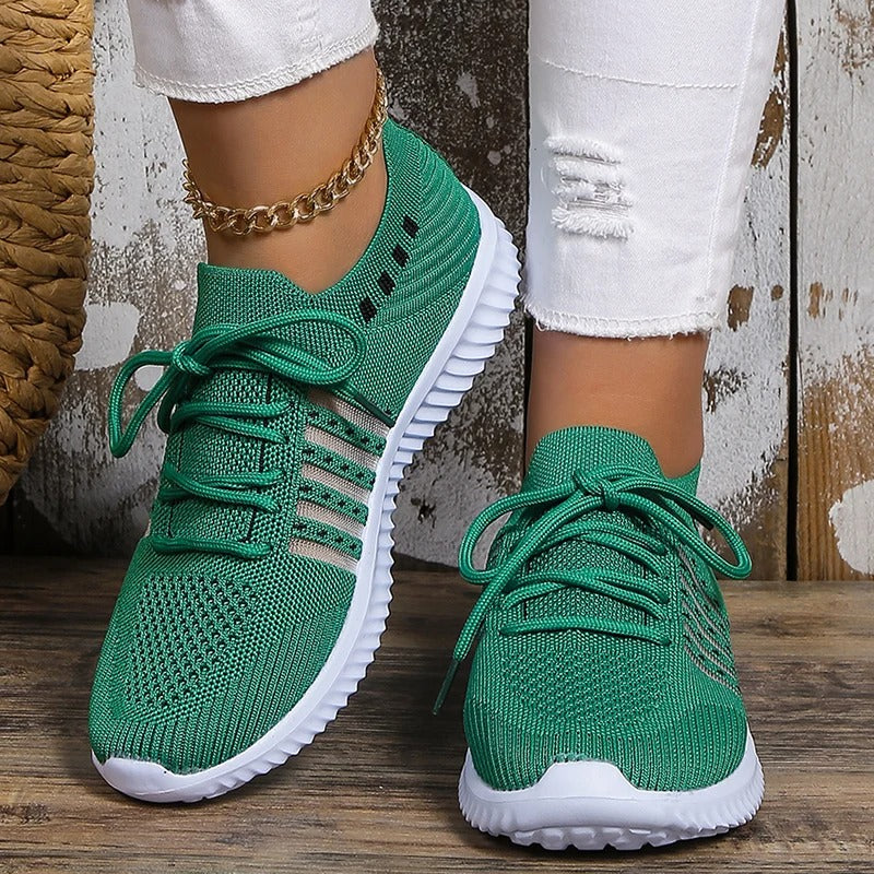 Frauen atmungsaktive Strick-Sneaker R&B